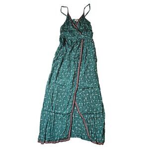 Billabong Soft Seas Maxi Dress Green Medium